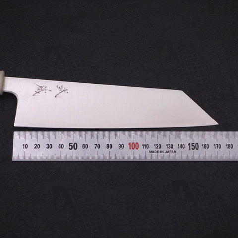 Bunka Silver Steel #3 Polished Ocean White Handle 170mm (6.7”)-[Musashi]-[Japanese-Kitchen-Knives]