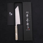 Bunka Silver Steel #3 Polished Ocean White Handle 170mm (6.7”)-[Musashi]-[Japanese-Kitchen-Knives]