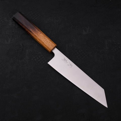 Bunka Silver Steel #3 Polished Yaki Urushi Handle 170mm-[Musashi]-[Japanese-Kitchen-Knives]
