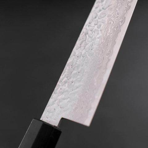 Bunka Silver Steel #3 Tsuchime Damascus Walnut Handle 150mm-[Musashi]-[Japanese-Kitchen-Knives]