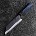 Bunka Stainless Clad Blue Steel #2 Kurouchi Blue Urushi Handle 170mm-[Musashi]-[Japanese-Kitchen-Knives]