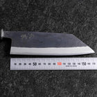 Bunka Stainless Clad Blue Steel #2 Kurouchi Blue Urushi Handle 170mm-[Musashi]-[Japanese-Kitchen-Knives]