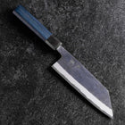 Bunka Stainless Clad Blue Steel #2 Kurouchi Blue Urushi Handle 170mm-[Musashi]-[Japanese-Kitchen-Knives]