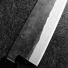 Bunka Stainless Clad Blue Steel #2 Kurouchi Walnut Handle 165mm (6.5”)-[Musashi]-[Japanese-Kitchen-Knives]