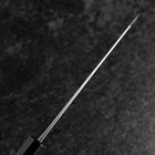 Bunka Stainless Clad Blue Steel #2 Kurouchi Walnut Handle 165mm-[Musashi]-[Japanese-Kitchen-Knives]