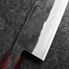 Bunka Stainless Clad Blue Steel #2 Kurouchi Zelkova Handle 180mm (7”)-[Musashi]-[Japanese-Kitchen-Knives]