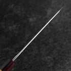 Bunka Stainless Clad Blue Steel #2 Kurouchi Zelkova Handle 180mm (7”)-[Musashi]-[Japanese-Kitchen-Knives]