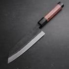 Bunka Stainless Clad Blue Steel #2 Kurouchi Walnut Handle 165mm-[Musashi]-[Japanese-Kitchen-Knives]