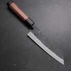 Bunka Stainless Clad Blue Steel #2 Kurouchi Walnut Handle 165mm-[Musashi]-[Japanese-Kitchen-Knives]