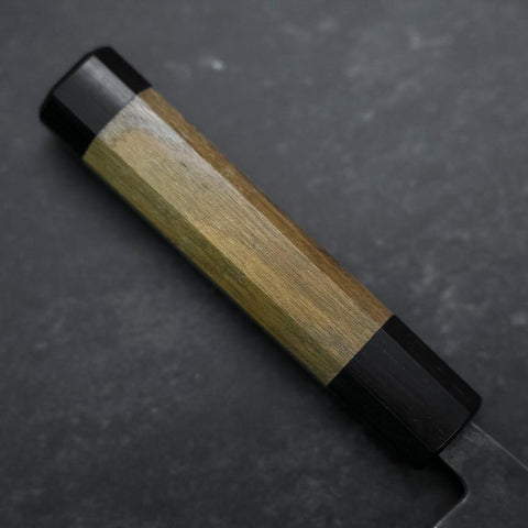 Bunka Stainless Clad Blue Steel #2 Kurouchi Walnut Handle 180mm (7”)