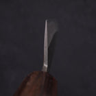 Bunka Stainless Clad Blue Steel #2 Kurouchi Walnut Shitan Handle 180mm-[Musashi]-[Japanese-Kitchen-Knives]
