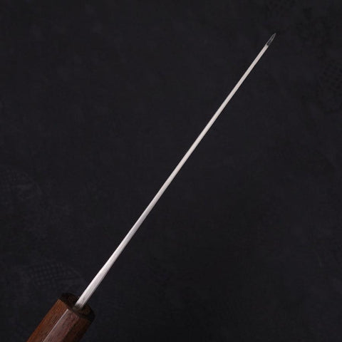 Bunka Stainless Clad Blue Steel #2 Kurouchi Walnut Shitan Handle 180mm-[Musashi]-[Japanese-Kitchen-Knives]