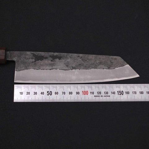 Bunka Stainless Clad Blue Steel #2 Kurouchi Walnut Shitan Handle 180mm-[Musashi]-[Japanese-Kitchen-Knives]