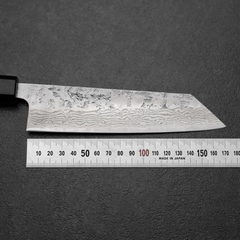 Bunka Sweden Stainless Steel Nashiji Washi Damascus Walnut Shitan Handle 170mm-[Musashi]-[Japanese-Kitchen-Knives]
