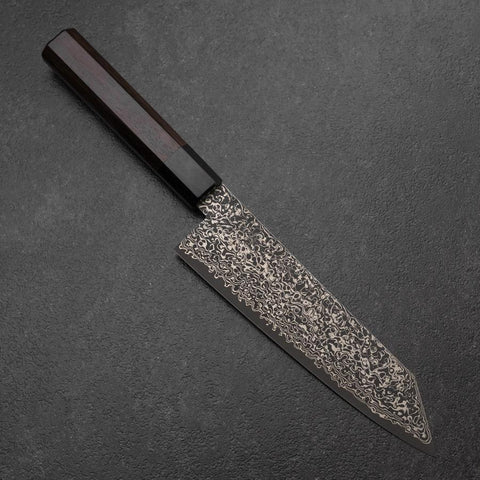 Bunka VG-10 Black Damascus Shitan Handle 180mm-[Musashi]-[Japanese-Kitchen-Knives]