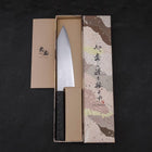 Bunka VG-10 Damascus Black Ishime Handle 180mm-[Musashi]-[Japanese-Kitchen-Knives]