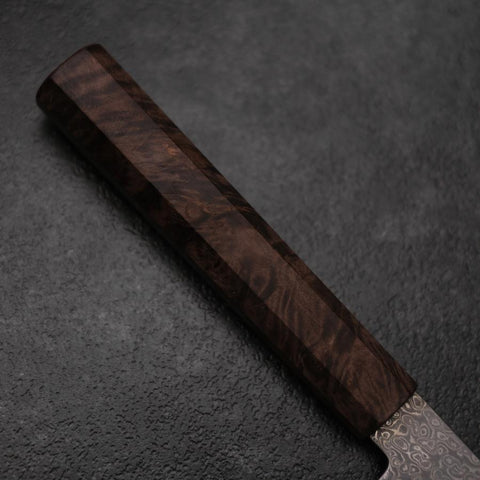 Bunka VG-10 Damascus Brown Birch Handle 165mm (6.5”)-[Musashi]-[Japanese-Kitchen-Knives]