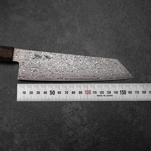 Bunka VG-10 Damascus Brown Birch Handle 165mm (6.5”)-[Musashi]-[Japanese-Kitchen-Knives]
