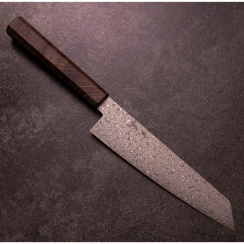 Bunka VG-10 Damascus Brown Birch Handle 180mm-[Musashi]-[Japanese-Kitchen-Knives]
