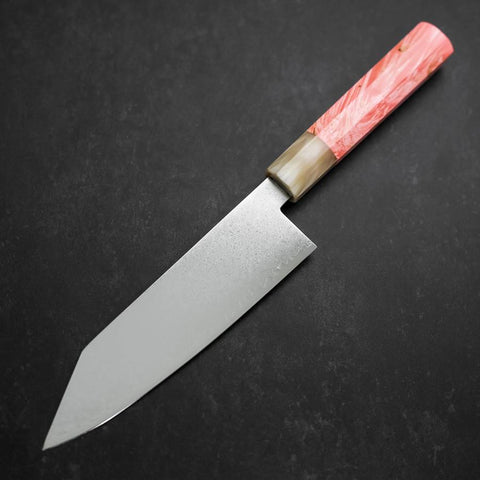 Bunka VG-10 Damascus Buffalo Dark Pink Maple Handle 180mm-[Musashi]-[Japanese-Kitchen-Knives]