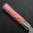 Bunka VG-10 Damascus Buffalo Dark Pink Maple Handle 180mm-[Musashi]-[Japanese-Kitchen-Knives]