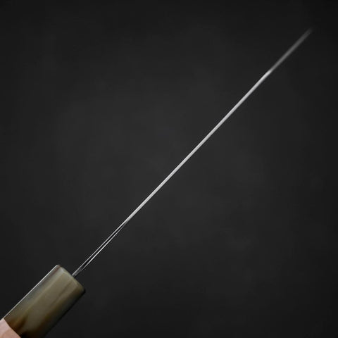 Bunka VG-10 Damascus Buffalo Light Pink Maple Handle 180mm-[Musashi]-[Japanese-Kitchen-Knives]