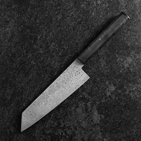 Bunka VG-10 Damascus Ocean Black Handle 165mm (6.5”)-[Musashi]-[Japanese-Kitchen-Knives]