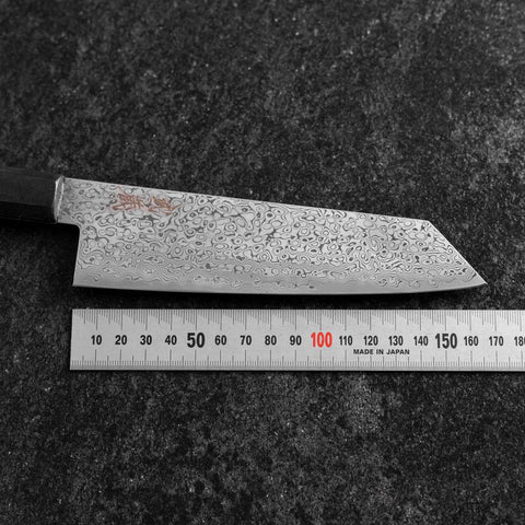 Bunka VG-10 Damascus Ocean Black Handle 165mm (6.5”)-[Musashi]-[Japanese-Kitchen-Knives]