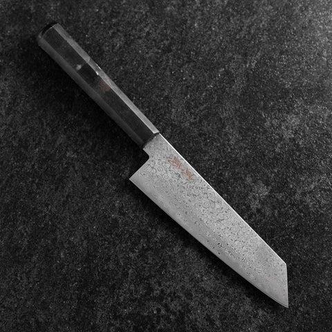 Bunka VG-10 Damascus Ocean Black Handle 165mm (6.5”)-[Musashi]-[Japanese-Kitchen-Knives]