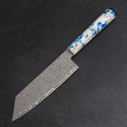 Bunka VG-10 Damascus Ocean Blue-White Mix Handle 165mm (6.5”)-[Musashi]-[Japanese-Kitchen-Knives]