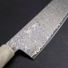Bunka VG-10 Damascus Ocean White Blue Handle 180mm (7”)-[Musashi]-[Japanese-Kitchen-Knives]