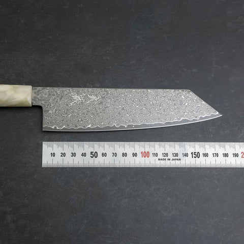 Bunka VG-10 Damascus Ocean White Blue Handle 180mm (7”)-[Musashi]-[Japanese-Kitchen-Knives]