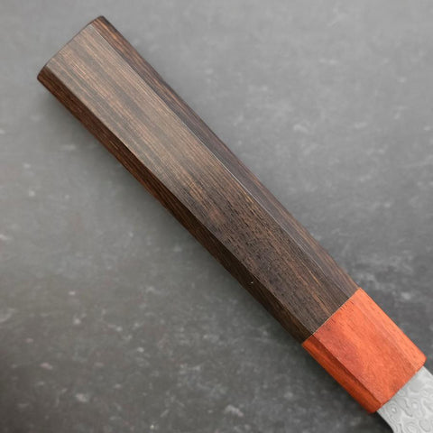 Bunka VG-10 Damascus Shitan Ebony Handle 180mm (7”)-[Musashi]-[Japanese-Kitchen-Knives]