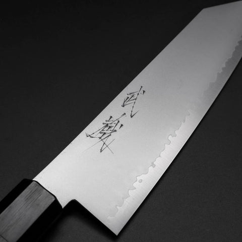 Bunka VG-10 Damascus Shitan Handle 180mm (7”)-[Musashi]-[Japanese-Kitchen-Knives]