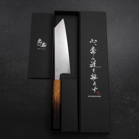 Bunka VG-10 Damascus Yaki Urushi Handle 170mm (6.7”)-[Musashi]-[Japanese-Kitchen-Knives]
