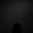 Bunka VG-10 Mirror Damascus Ebony Handle 180mm-[Musashi]-[Japanese-Kitchen-Knives]