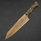 Bunka VG-10 Mirror Damascus Maple Handle 180mm - Brown (7”)-[Musashi]-[Japanese-Kitchen-Knives]