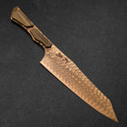 Bunka VG-10 Mirror Damascus Maple Handle 180mm - Brown (7”)-[Musashi]-[Japanese-Kitchen-Knives]