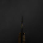 Bunka VG-10 Mirror Damascus Olive Handle 180mm - Rainbow (7”)-[Musashi]-[Japanese-Kitchen-Knives]