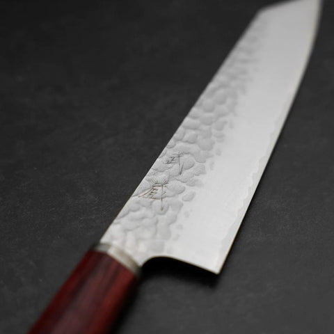Bunka VG-10 Tsuchime Cherry Red Handle 165mm-[Musashi]-[Japanese-Kitchen-Knives]