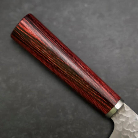 Bunka VG-10 Tsuchime Cherry Red Handle 165mm-[Musashi]-[Japanese-Kitchen-Knives]