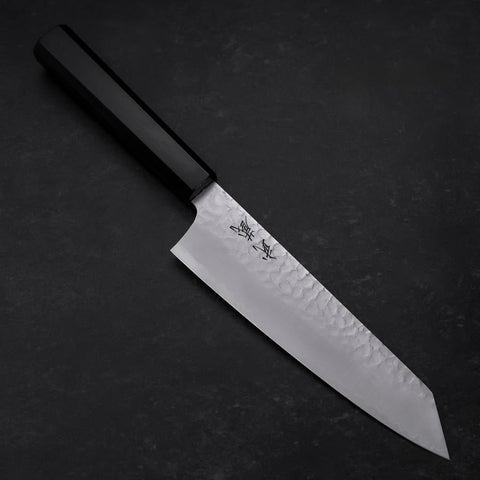 Bunka VG-10 Tsuchime Ebony Handle 180mm-[Musashi]-[Japanese-Kitchen-Knives]