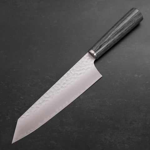 Bunka VG-10 Tsuchime Oval Charcoal Handle 180mm-[Musashi]-[Japanese-Kitchen-Knives]