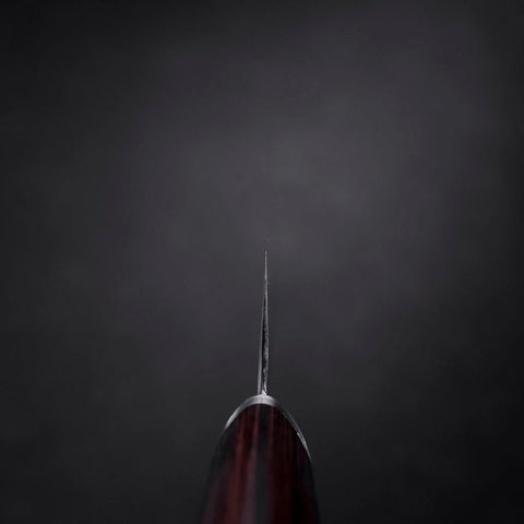 Bunka VG-10 Tsuchime Oval Mahogany Handle 165mm-[Musashi]-[Japanese-Kitchen-Knives]