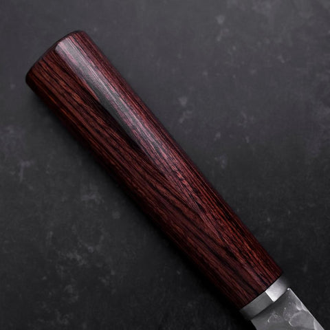 Bunka VG-10 Tsuchime Oval Mahogany Handle 165mm-[Musashi]-[Japanese-Kitchen-Knives]