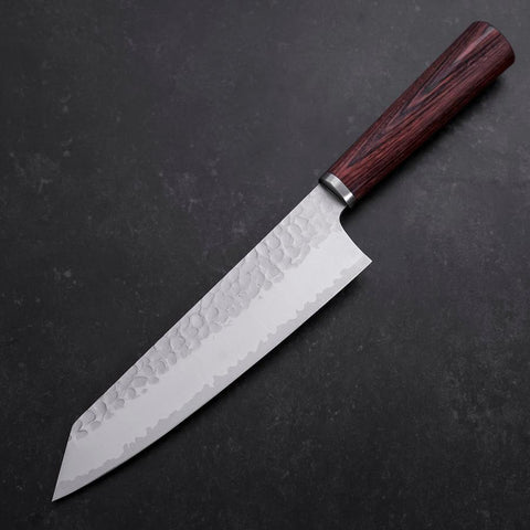 Bunka VG-10 Tsuchime Oval Mahogany Handle 180mm-[Musashi]-[Japanese-Kitchen-Knives]