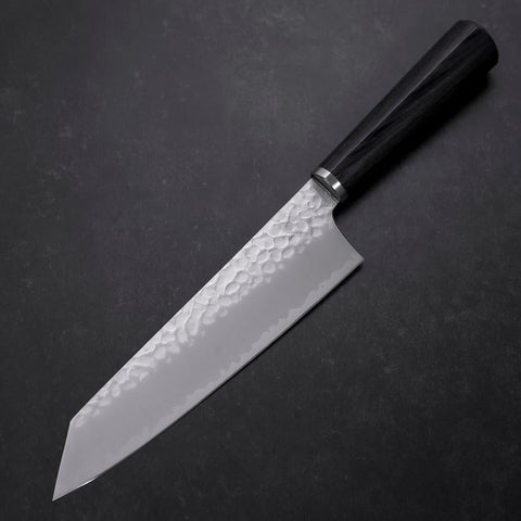 Bunka VG-10 Tsuchime Oval Purple Handle 180mm-[Musashi]-[Japanese-Kitchen-Knives]