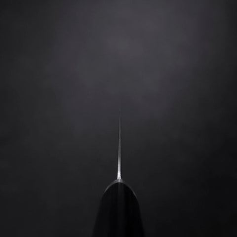 Bunka VG-10 Tsuchime Oval Purple Handle 180mm-[Musashi]-[Japanese-Kitchen-Knives]