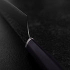 Bunka VG-10 Tsuchime Oval Purple Handle 180mm-[Musashi]-[Japanese-Kitchen-Knives]