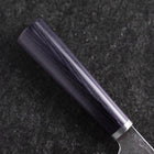 Bunka VG-10 Tsuchime Oval Purple Handle 180mm-[Musashi]-[Japanese-Kitchen-Knives]